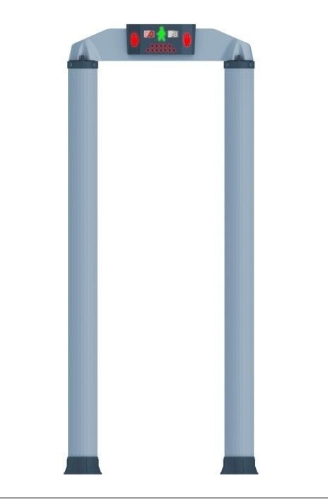 Cylindrical Column Walk Through Metal Detector Security Check , Point Human Body Scanner