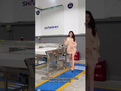 Dimensão personalizada detector de metais de alimentos para linha de processamento de alimentos 25kg capacidade